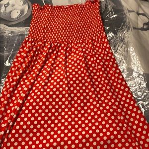 Minnie Mouse Type Tube Top Dress